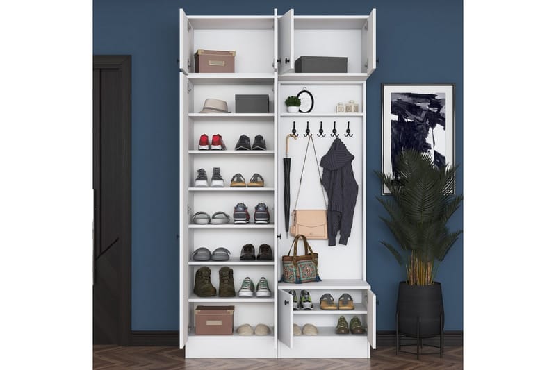 Quorra Entrémøbelsæt - Hvid - Møbler - Entrémøbler - Møbelsæt til hall og entre