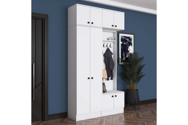 Quorra Entrémøbelsæt - Hvid - Møbler - Entrémøbler - Møbelsæt til hall og entre