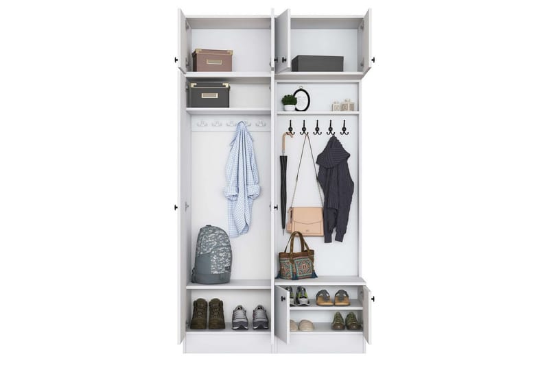 Quorra Entrémøbelsæt - Hvid - Møbler - Entrémøbler - Møbelsæt til hall og entre