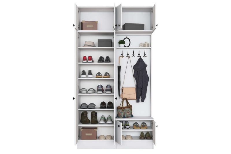 Quorra Entrémøbelsæt - Hvid - Møbler - Entrémøbler - Møbelsæt til hall og entre