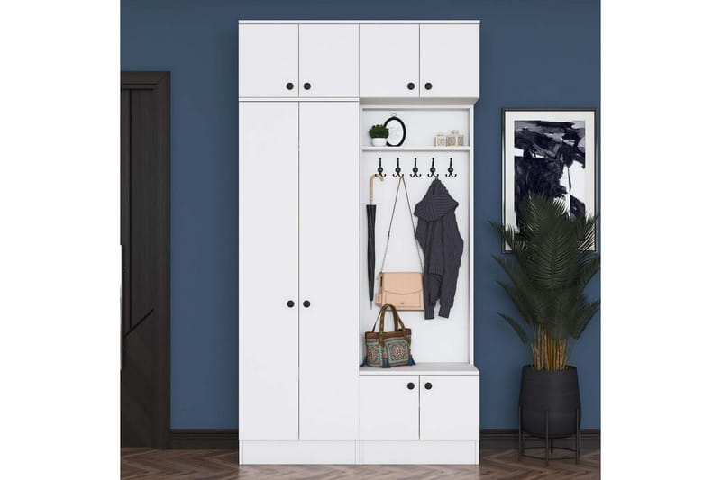 Quorra Entrémøbelsæt - Hvid - Møbler - Entrémøbler - Møbelsæt til hall og entre