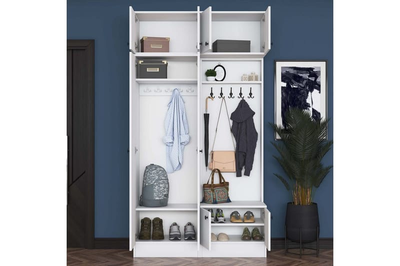 Quorra Entrémøbelsæt - Hvid - Møbler - Entrémøbler - Møbelsæt til hall og entre