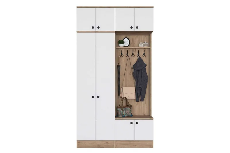 Quorra Entrémøbelsæt, Valnød/Hvid