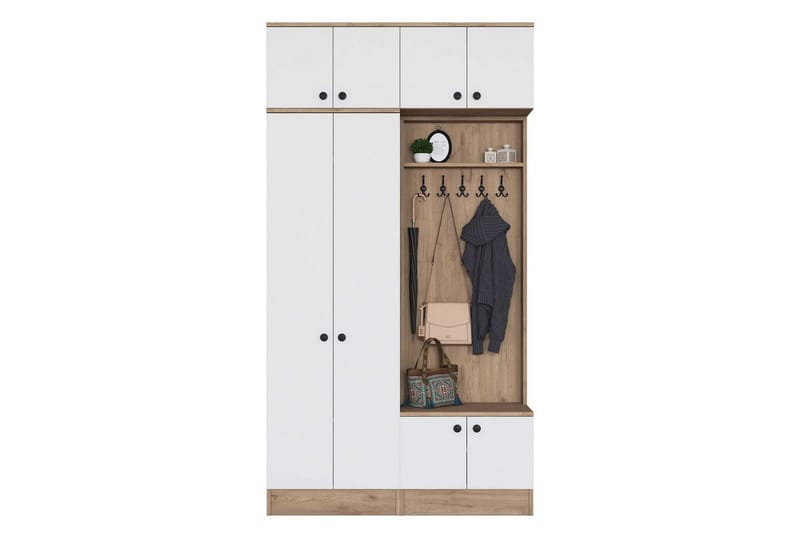 Quorra Entrémøbelsæt, Valnød/Hvid