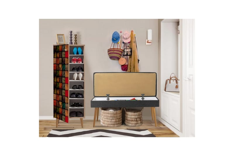 Tekel Entrémøbelsæt - Antracit - Møbler - Entrémøbler - Møbelsæt til hall og entre