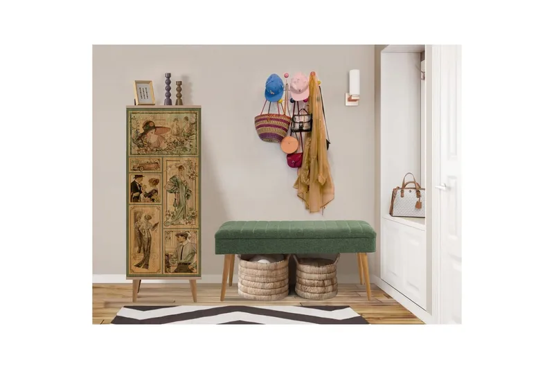 Tekel Entrémøbelsæt - Grøn - Møbler - Entrémøbler - Møbelsæt til hall og entre