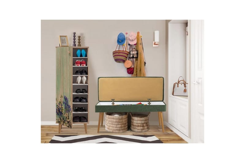 Tekel Entrémøbelsæt - Grøn - Møbler - Entrémøbler - Møbelsæt til hall og entre