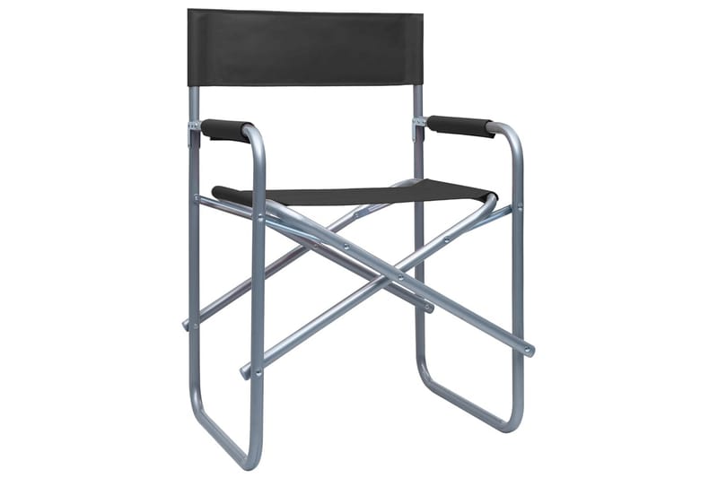Instruktørstole 2 Stk. Stål Sort - Sort - Stole & lænestole