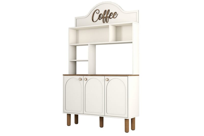 Kaffebarskab Three Creme / Eg - Creme / Eg - Møbler - Borde
