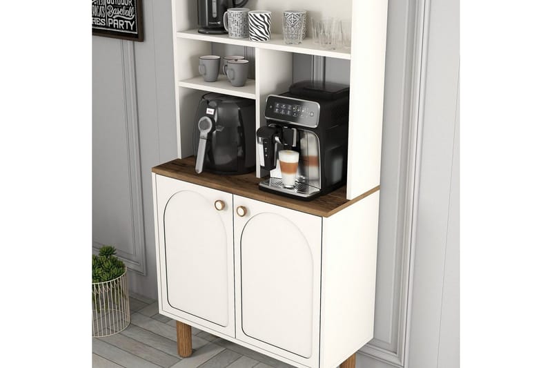 Kaffebarskab Two Creme / Eg - Creme / Eg - Møbler - Borde