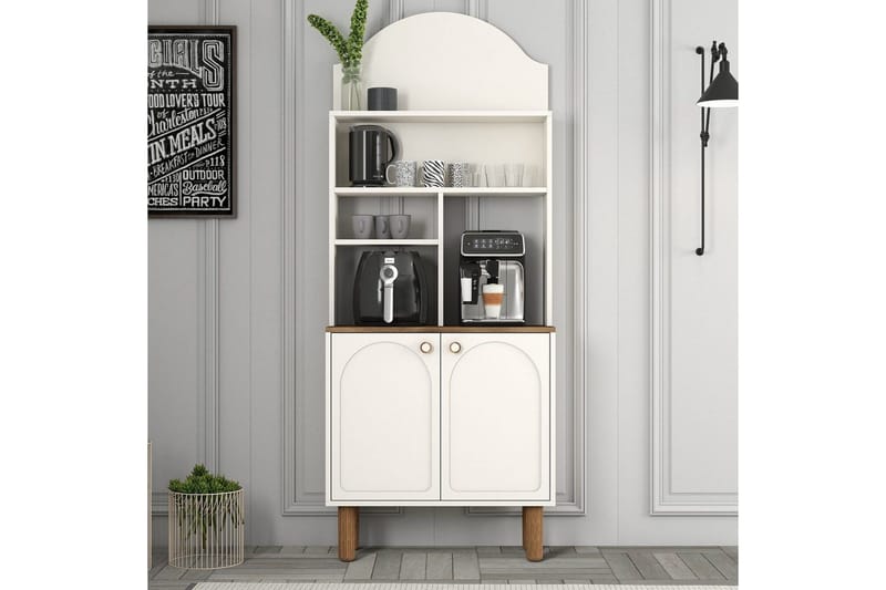 Kaffebarskab Two Creme / Eg - Creme / Eg - Møbler - Borde