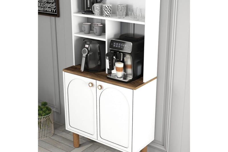 Kaffebarskab Two Hvid / Eg - Hvid / Eg - Møbler - Borde