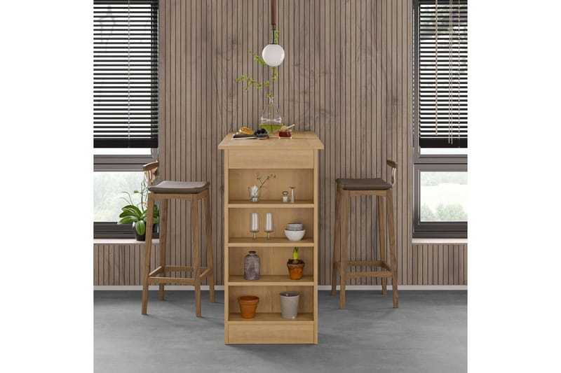 Luma barsæt 117 cm - Mørkfarvet træ - Møbler - Borde