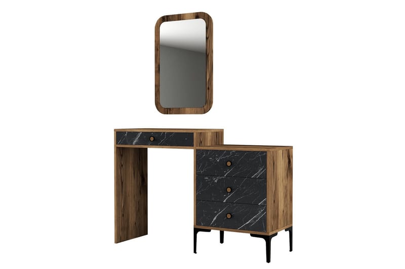 Ameias Møbelsett til Soverom Brun/Sort, Hanah Home