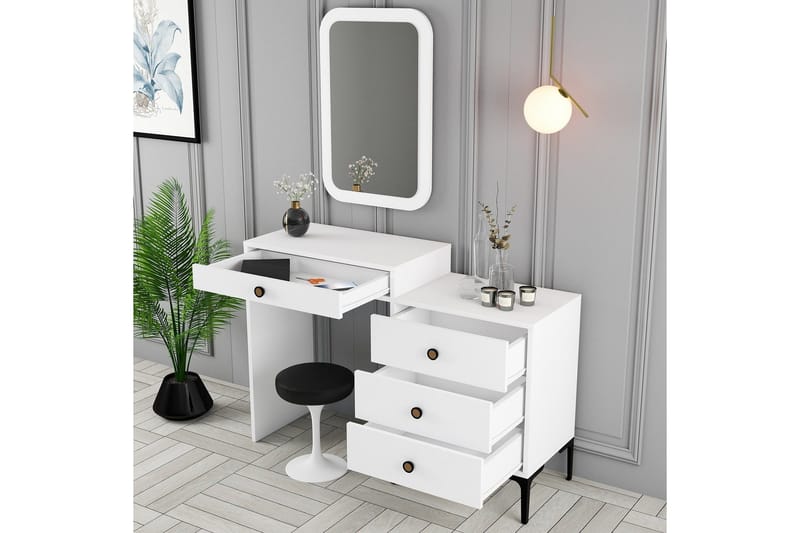 Ameias Møbelsæt til Soveværelse Hvid - Hanah Home - Møbler - Møbelsæt - Møbelsæt til soveværelse