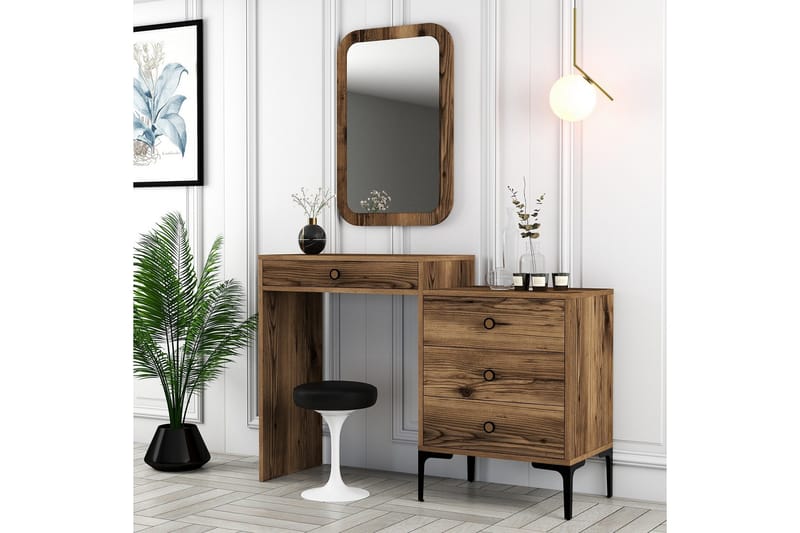 Ameias Møbelsæt til Soveværelse Brun - Hanah Home - Møbler - Møbelsæt - Møbelsæt til soveværelse