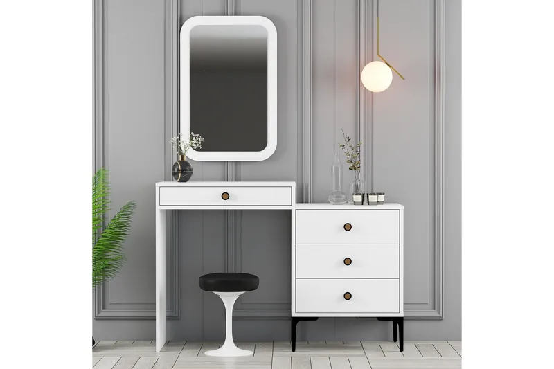 Ameias Møbelsæt til Soveværelse Hvid - Hanah Home - Møbler - Møbelsæt - Møbelsæt til soveværelse