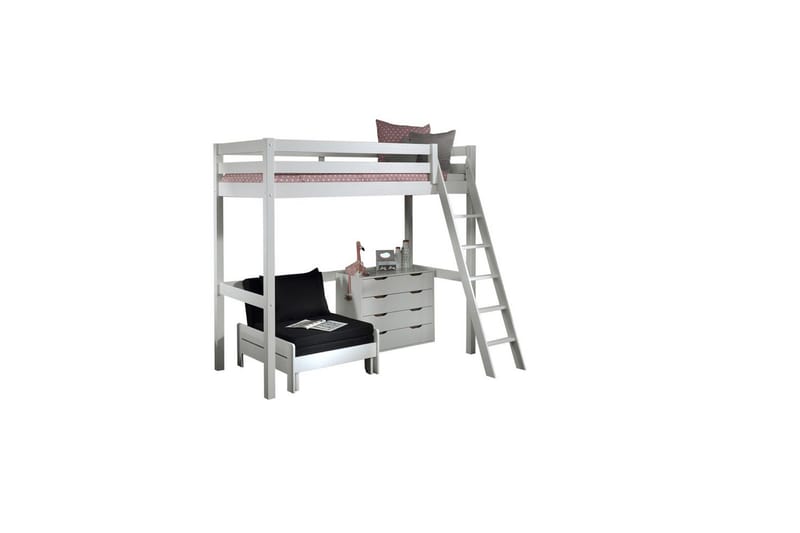 4-dørs kommode og sovesofa Pino Mezzanine 90 x 200 cm - 90 x 200 cm - Møbler - Møbelsæt - Møbelsæt til soveværelse