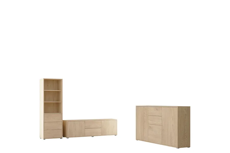 Agawal Møbelsæt Til Stue, Brun