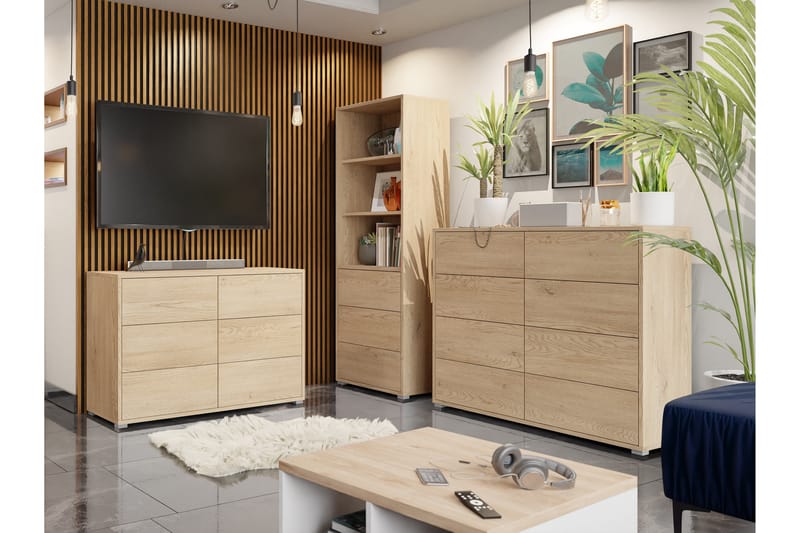 Agawal Møbelsæt Til Stue - Brun - Møbler - Møbelsæt - Møbelsæt til stuen