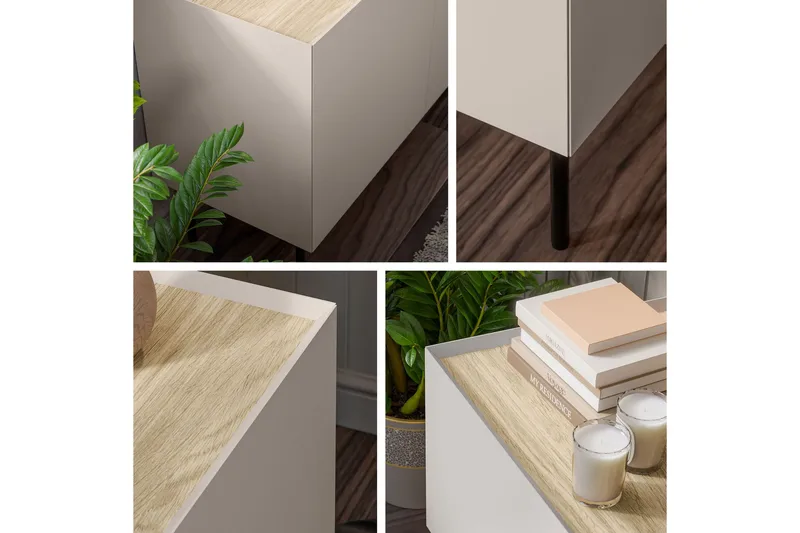 Akie Møbelsæt Til Stue - Beige - Møbler - Møbelsæt - Møbelsæt til stuen