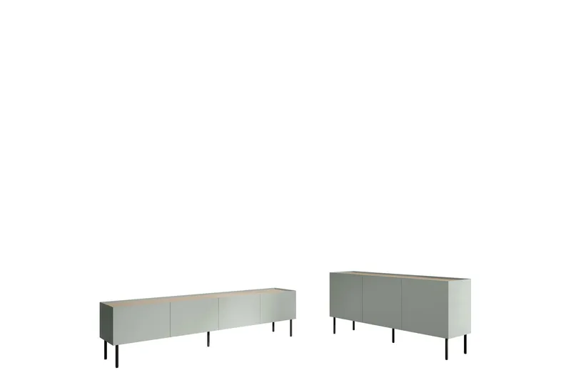 Akie Møbelsæt Til Stue - Grøn - Møbler - Møbelsæt - Møbelsæt til stuen