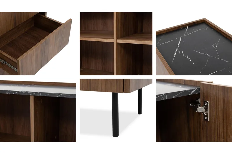 Akihito Møbelsæt Til Stue - Brun - Møbler - Møbelsæt - Møbelsæt til stuen