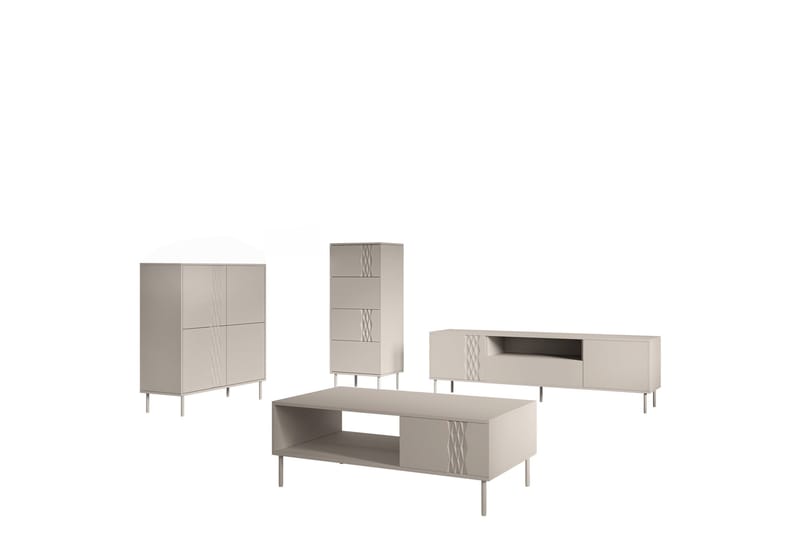 Akiko Møbelsæt Til Stue, Beige