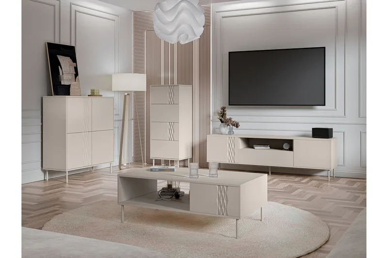 Akiko Møbelsæt Til Stue - Beige - Møbler - Møbelsæt - Møbelsæt til stuen