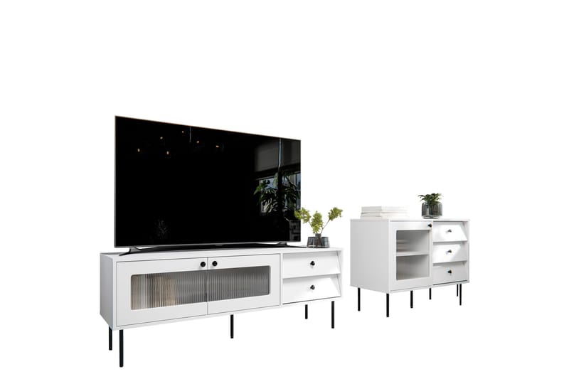 Akilesh Møbelsæt Til Stue, Hvid