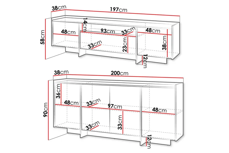 Bellia Møbelsæt Til Stuen - Brun - Møbler - Møbelsæt - Møbelsæt til stuen