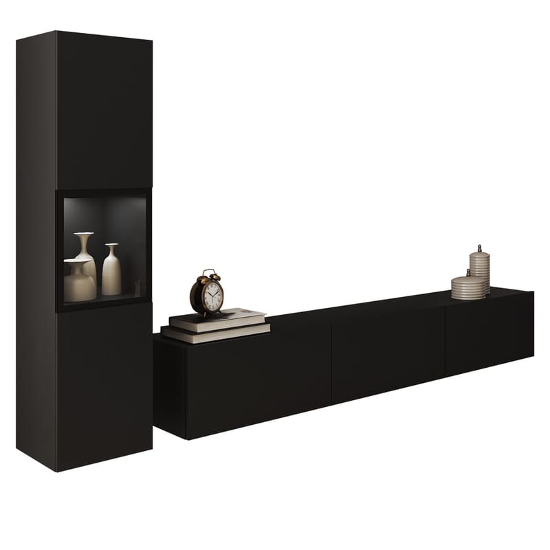 Bergfelde TV-enhed 2 dele med Belysning, undefined