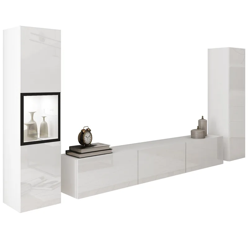 Bergfelde TV-enhed 3 dele med Belysning, undefined