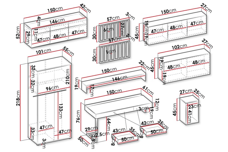 Besta Møbelsæt til Stue - Brun/Beige - Møbler - Møbelsæt - Møbelsæt til stuen