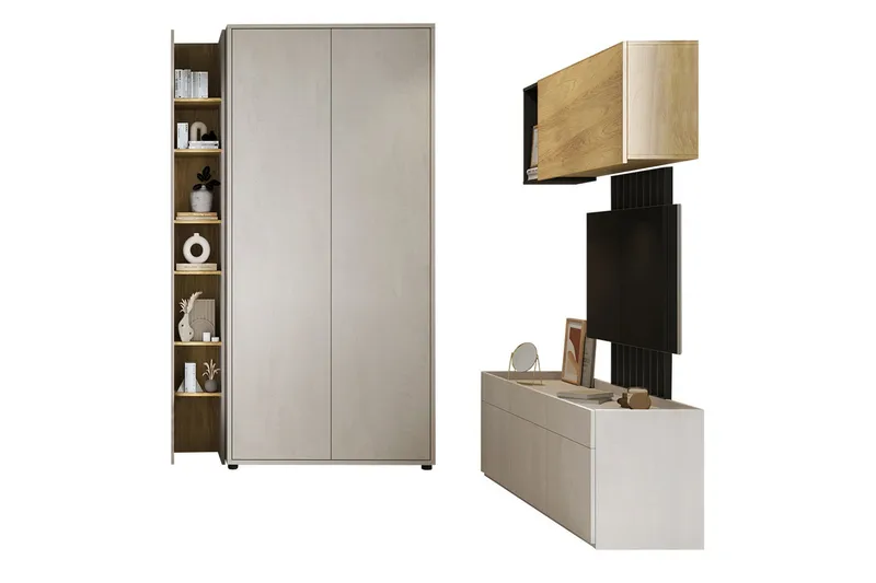 Besta Møbelsæt til Stue, Brun/Beige