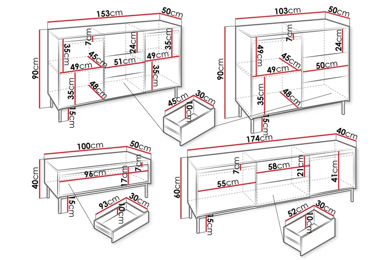 Bjurholm Møbelsæt til Stue - Beige - Møbler - Møbelsæt - Møbelsæt til stuen