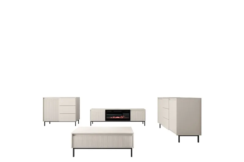 Bjurholm Møbelsæt Til Stue - Beige - Møbler - Møbelsæt - Møbelsæt til stuen