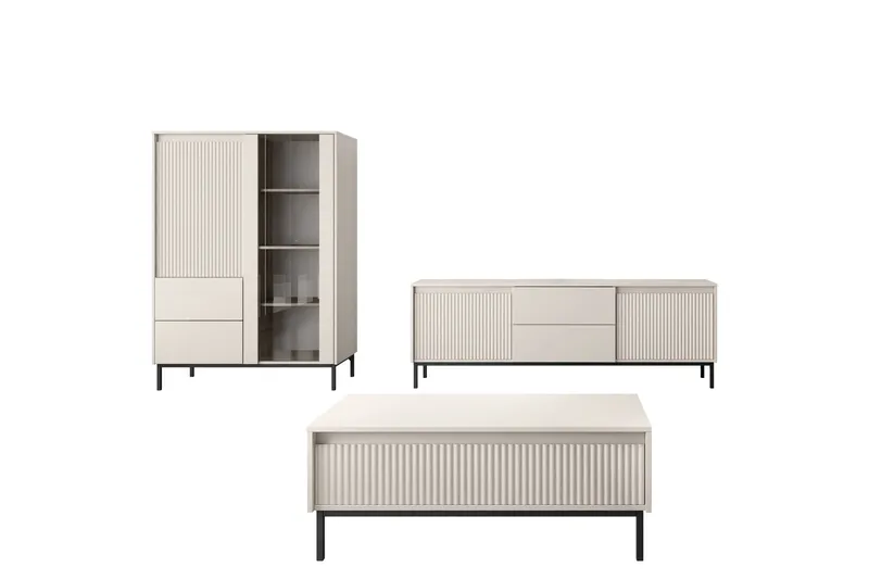 Bjurholm Møbelsæt Til Stue - Beige - Møbler - Møbelsæt - Møbelsæt til stuen