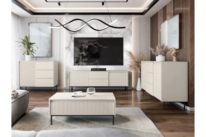 Bjurholm Møbelsæt til Stue - Beige - Møbler - Møbelsæt - Møbelsæt til stuen