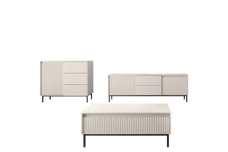 Bjurholm Møbelsæt til Stue - Beige - Møbler - Møbelsæt - Møbelsæt til stuen