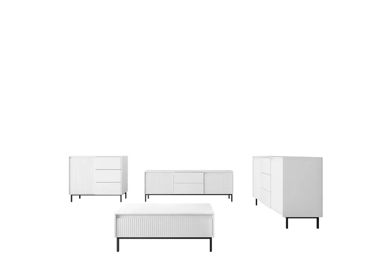 Bjurholm Møbelsæt til Stue, Hvid