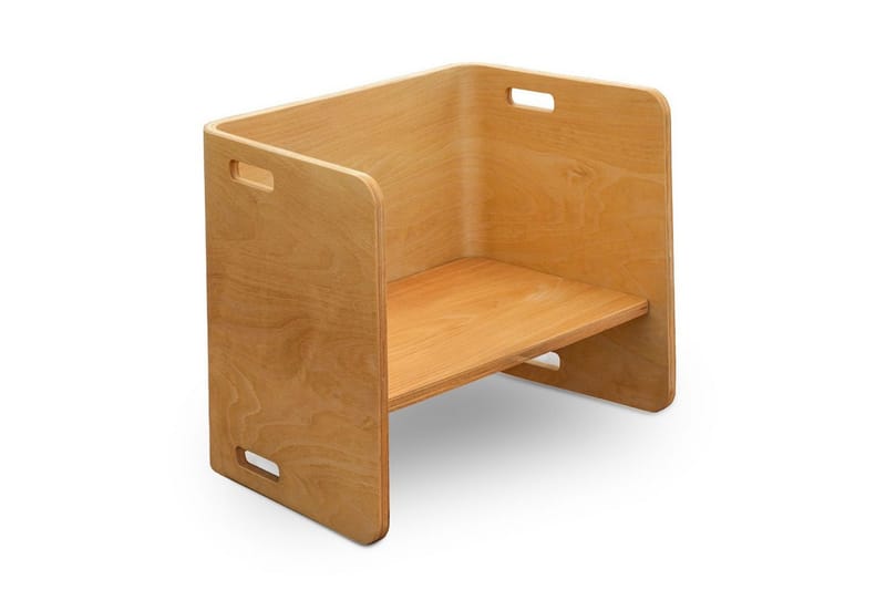 Bord & Stolesæt (3 dele) Miraeny Naturlig - Natur - Møbler - Børnemøbler - Børneborde