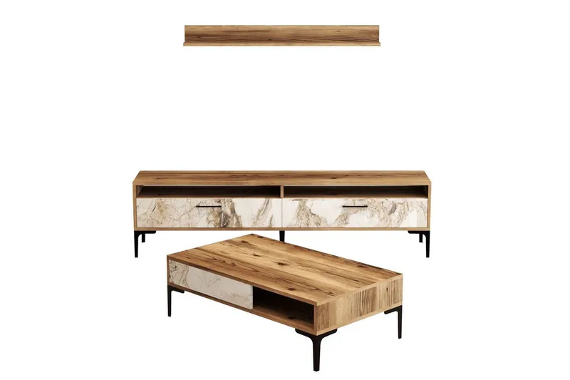 Brutorp Møbelsæt til Stuen, Valnød/Hvid