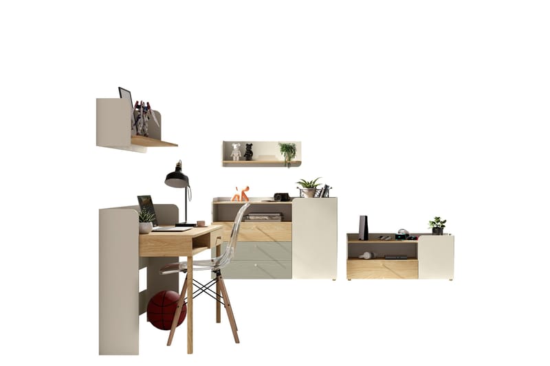 Buhan Møbelsæt til Soveværelse, Beige / Brun