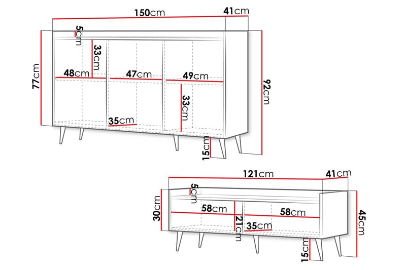 Chiku Møbelsæt til Stue - Beige - Møbler - Møbelsæt - Møbelsæt til stuen