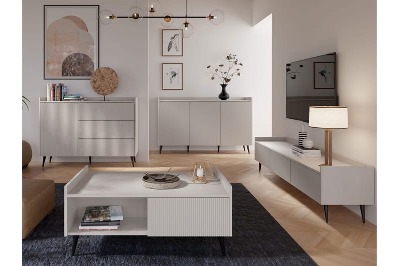 Chiku Møbelsæt til Stue - Beige - Møbler - Møbelsæt - Møbelsæt til stuen