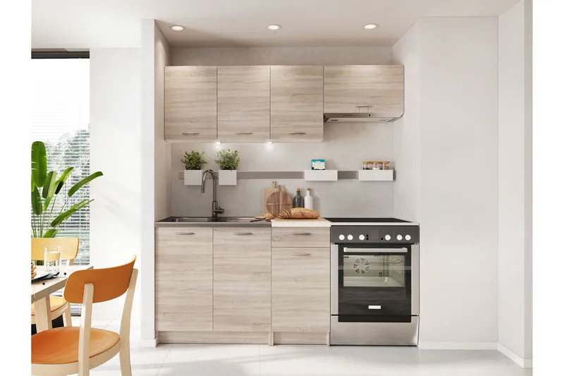 Crawley Møbelsæt til Køkken & Spiseplads - Beige - Møbler - Møbelsæt - Møbelsæt til køkken & spisestue