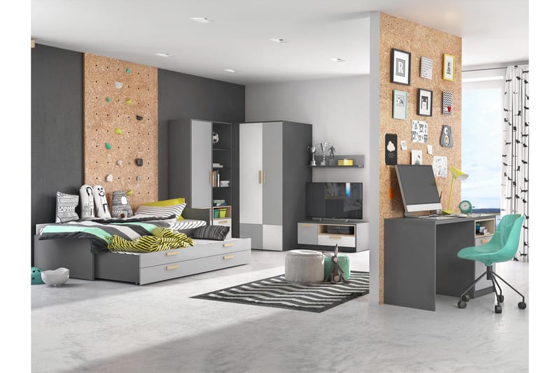 Dekona Møbelsæt til Soveværelse - Grå/Hvid - Møbler - Møbelsæt - Møbelsæt til soveværelse