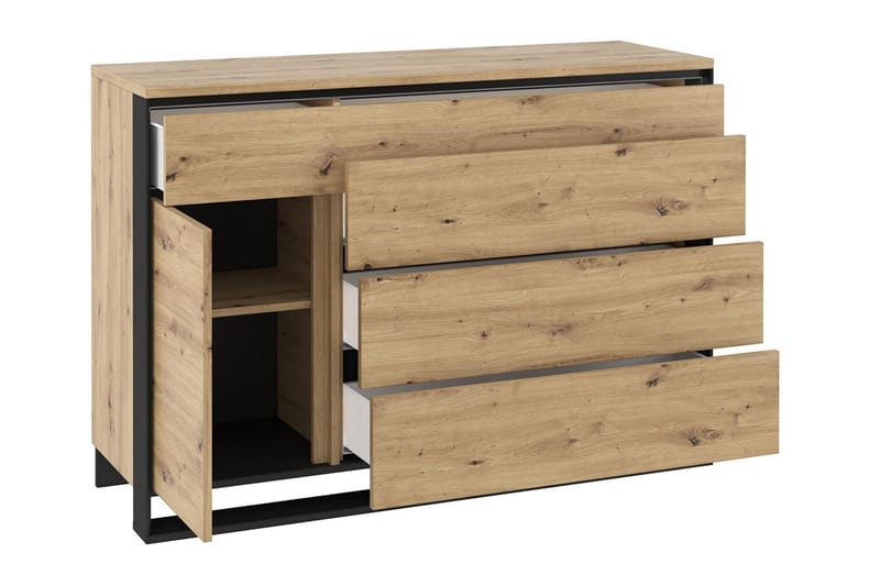 Dorana Møbelsæt til Stue - Brun/Sort - Møbler - Møbelsæt - Møbelsæt til stuen