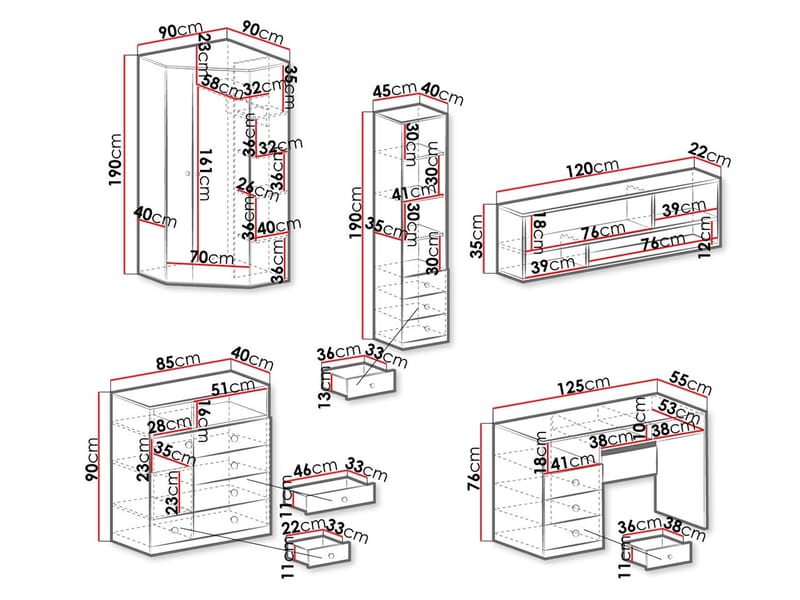 Elvaren Møbelsæt til Kontor - Møbler - Møbelsæt - Møbelgruppe til kontor
